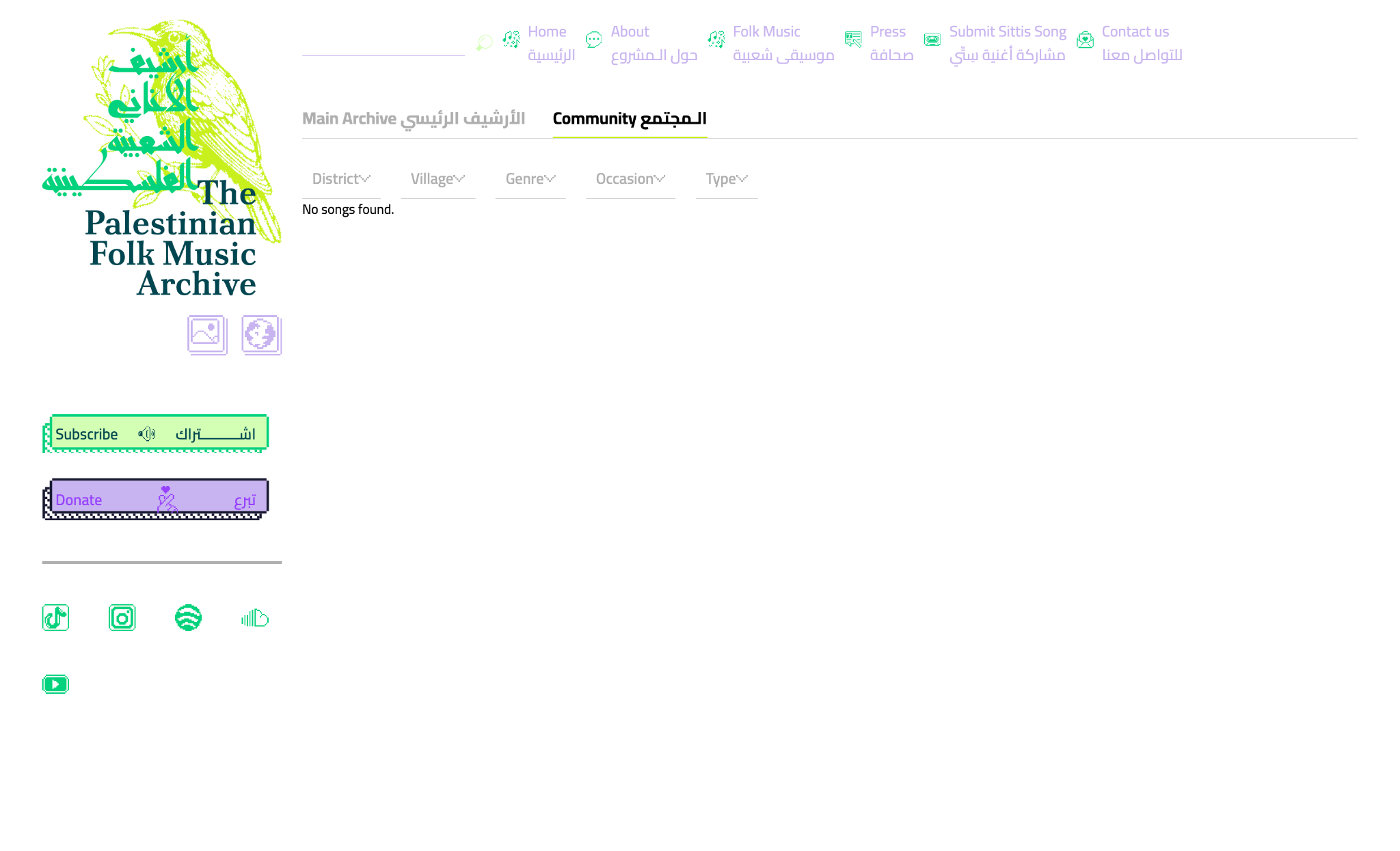 Community Archive collection page